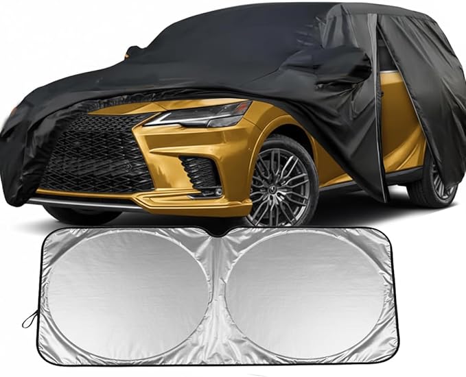 SUV Car Cover Custom Fit for Lexus RX350L RX450hL 2016-2022 and for RX350 RX350h RX450h+ RX500h 2023-2025, Full Cover Waterproof All Weather for Automobiles,